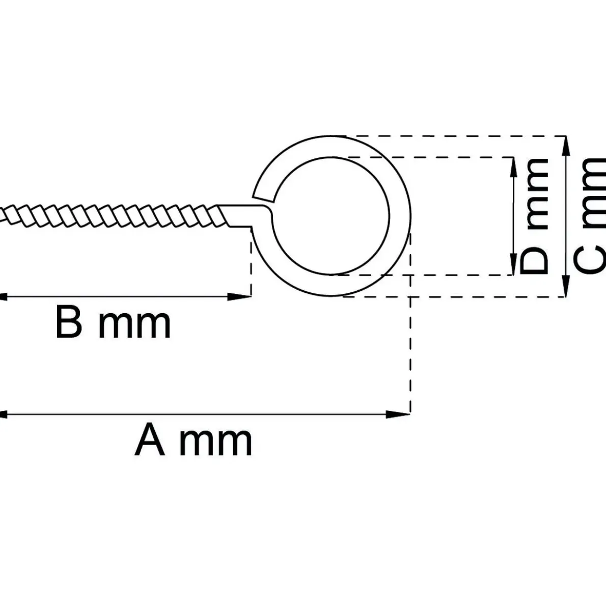 SKRUVÖGLA 1 EFZ 18X1,9MM 10ST