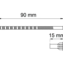 SKRUV M NIPPEL 4-90-8 NICKEL M5X90MM 2ST