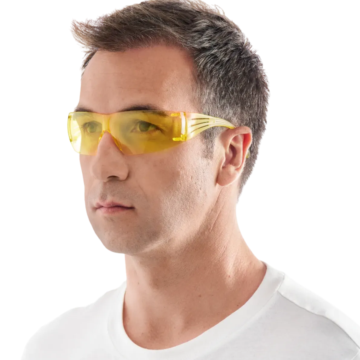 SKYDDSGLASÖGON SF200 SECUREFIT GUL LINS