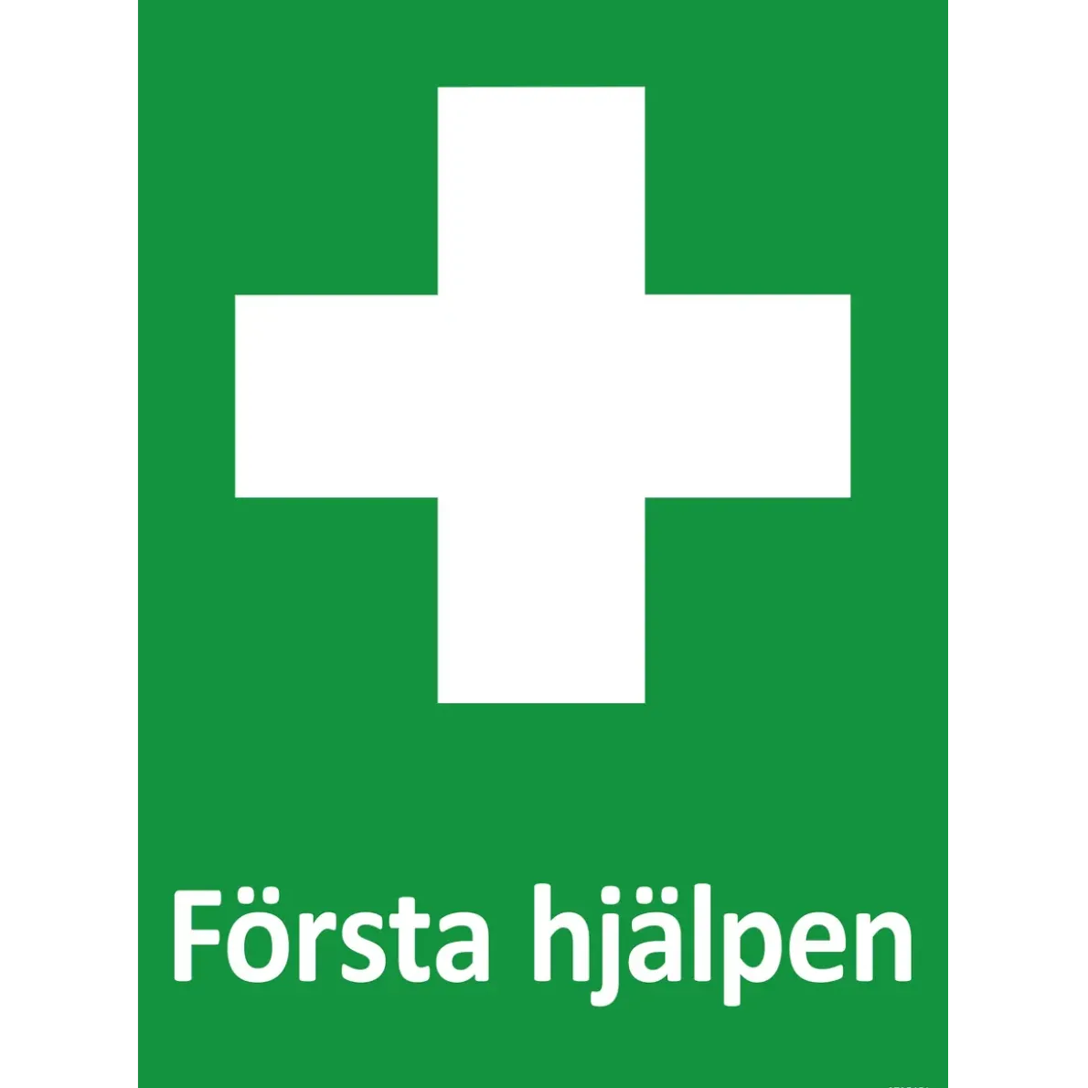 SKYLTFÖRSTA HJÄLPEN PLAST DUBBEL 210X297MM