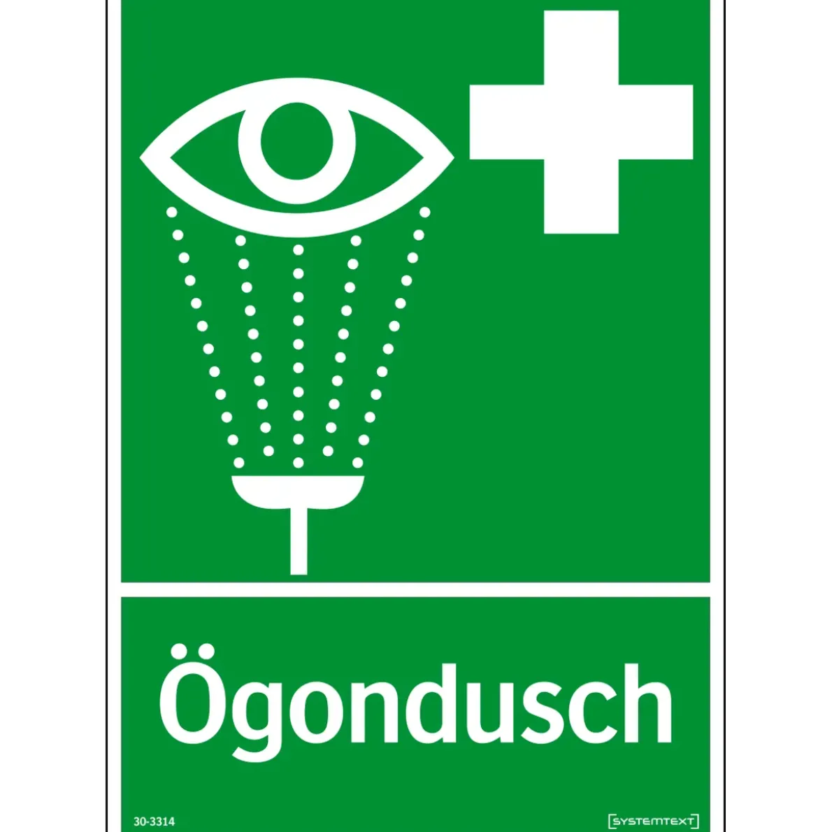 SKYLT ÖGONDUSCH 30-3314 297X210MM