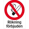 SKYLT RÖKNING FÖRBJUDEN 34-5714 297X210MM