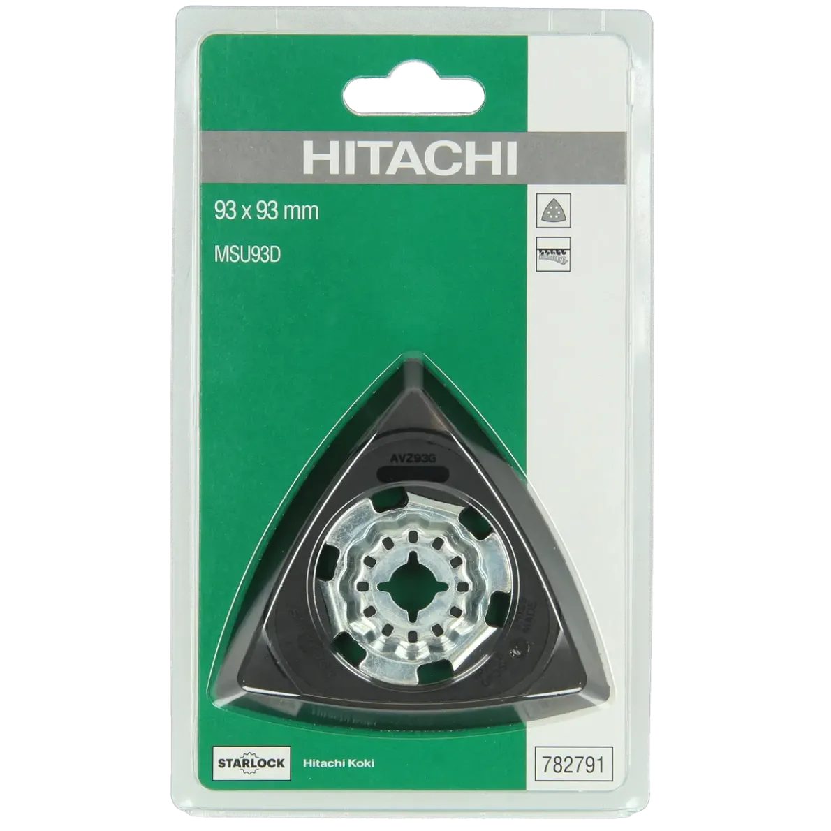 SLIPPLATTA TREKANT HIKOKI KARDBORRE STARLOCK 93X93MM