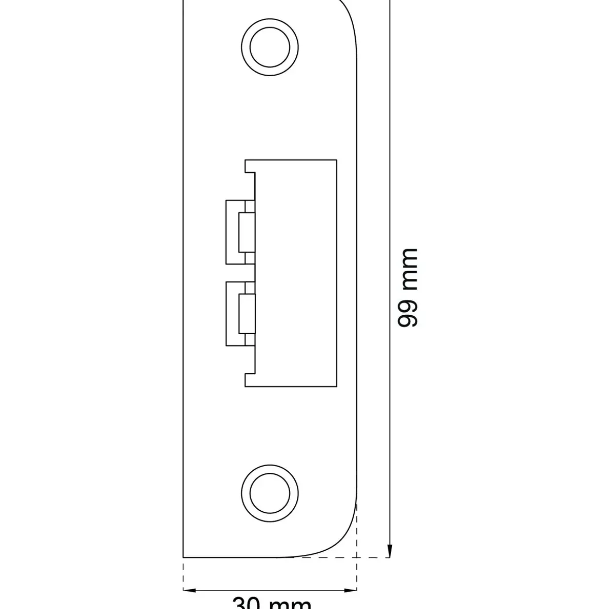 SLUTBLECK 6510 VIT 99X30MM