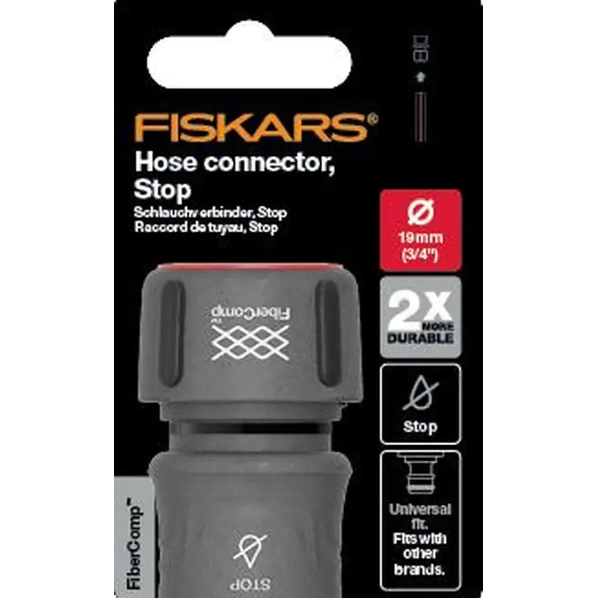SNABBKOPPLING FIBERCOMP STOPP 19MM