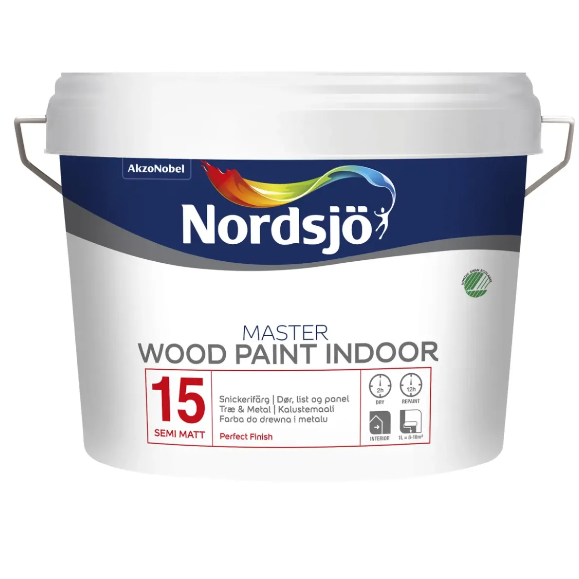 SNICKERIFÄRG MASTER WOOD 15BW INOMHUS 2,5L