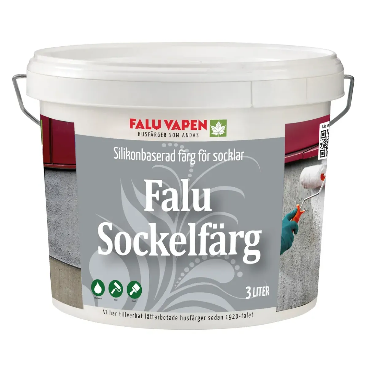 SOCKELFÄRGGRÅ 3L