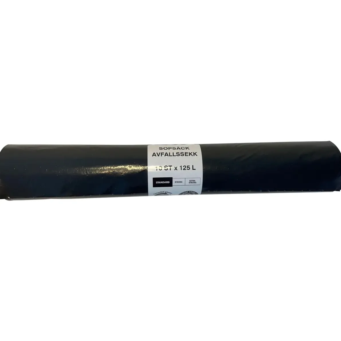 SOPSÄCK STANDARD KNYTHANDTAG SVART 125L