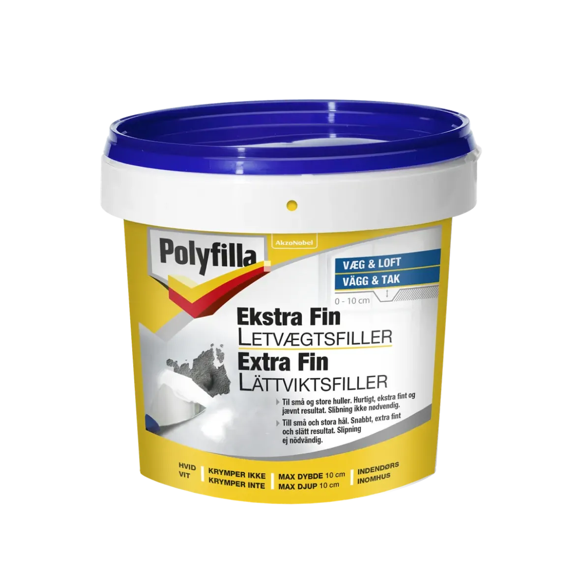 SPACKEL EXTRA FIN LÄTTVIKTINOMHUS 0,6L