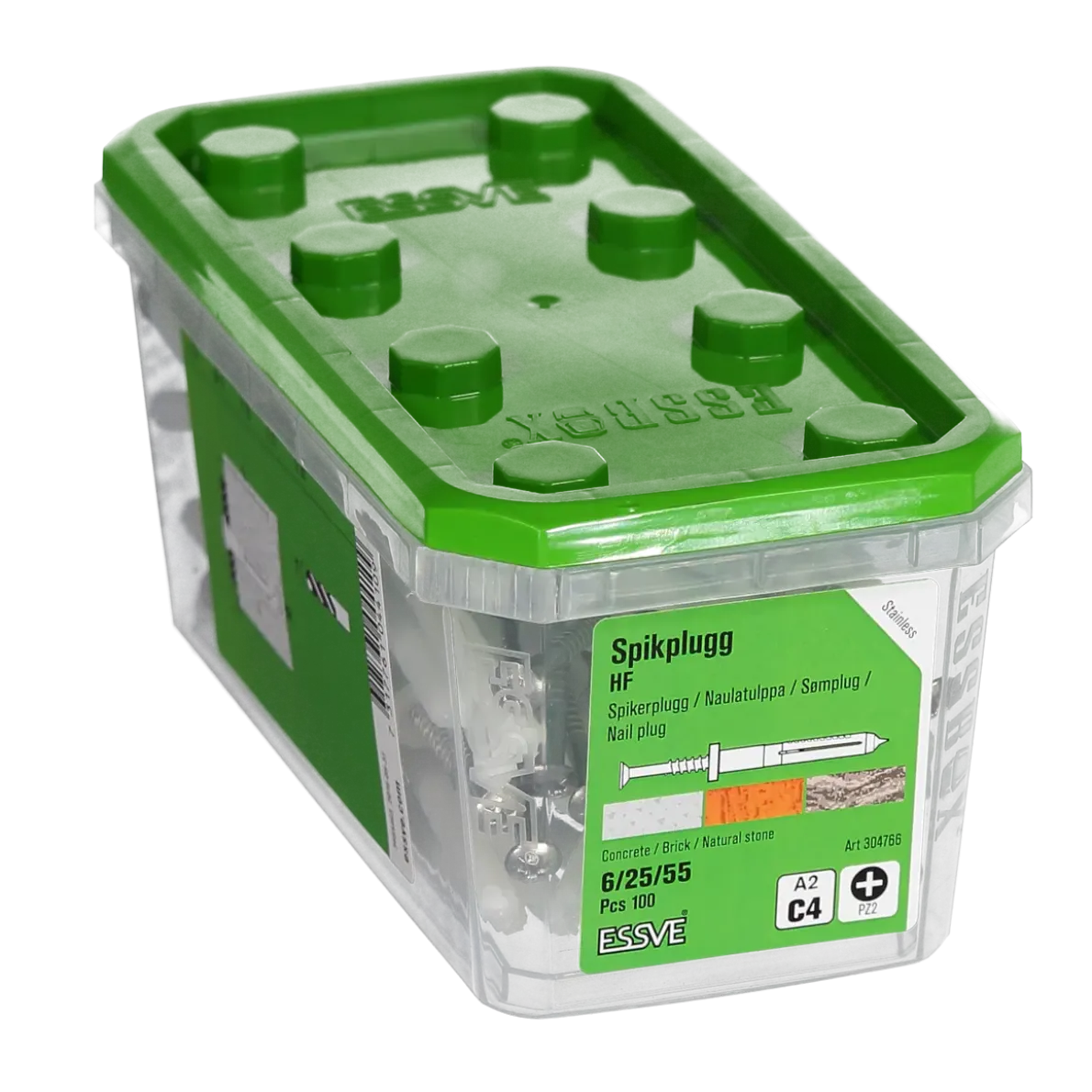 SPIKPLUGG HF MED KRAGE A2 6/25/55 100ST