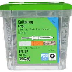 SPIKPLUGG MED KRAGE FZB 5X27 200ST