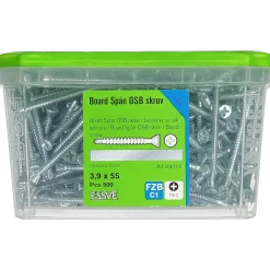 SPÅN/BOARDSKRUV PH2 BORRSPETS FZB 3,9X55 500ST