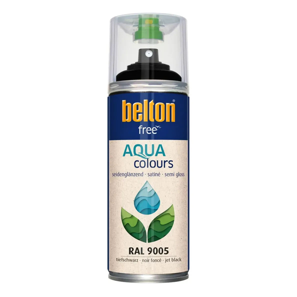 SPRAYFÄRGFREE RAL9005 SVART HALVBLANK