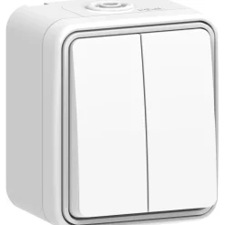 STRÖMBRYTARE CONNECT 2 HOME KRON UTP KAPSLAD VIT 16A IP54