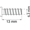 SYSTEMSKRUV EFZ D6,3X13MM 10ST 10ST