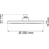TAKDUSCH JASMIN KROM D250MM