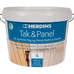 TAK- & PANELFÄRG EXTRA VIT 3L