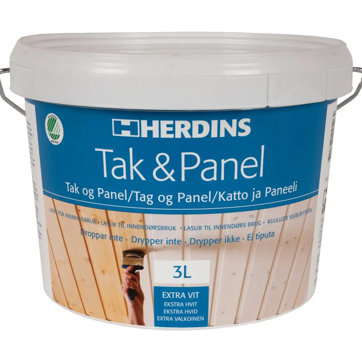 TAK- & PANELFÄRG EXTRA VIT 3L