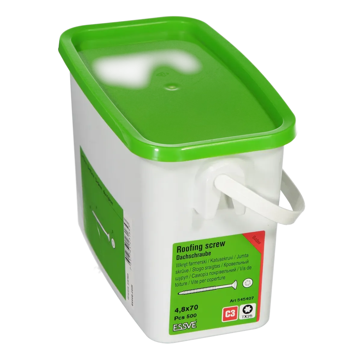 TAKSKRUV MED BORRSPETS TX25 SILVER RUSPERT 4,8X70 500ST