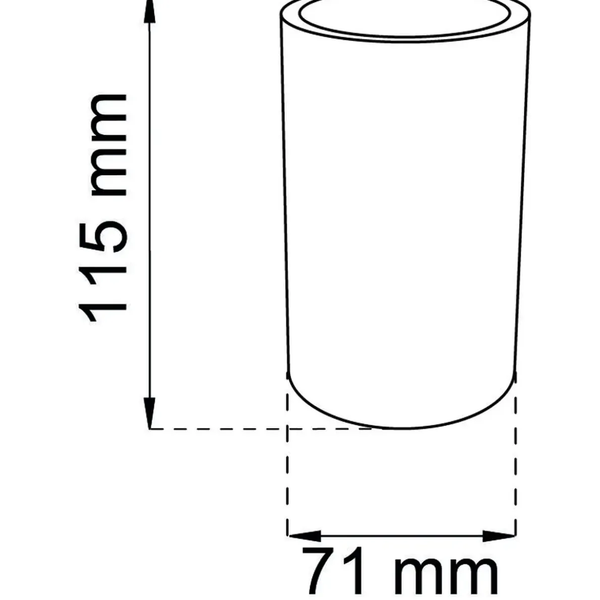 TANDBORSTMUGG MARBLE D71X115MM Ø71X115MM