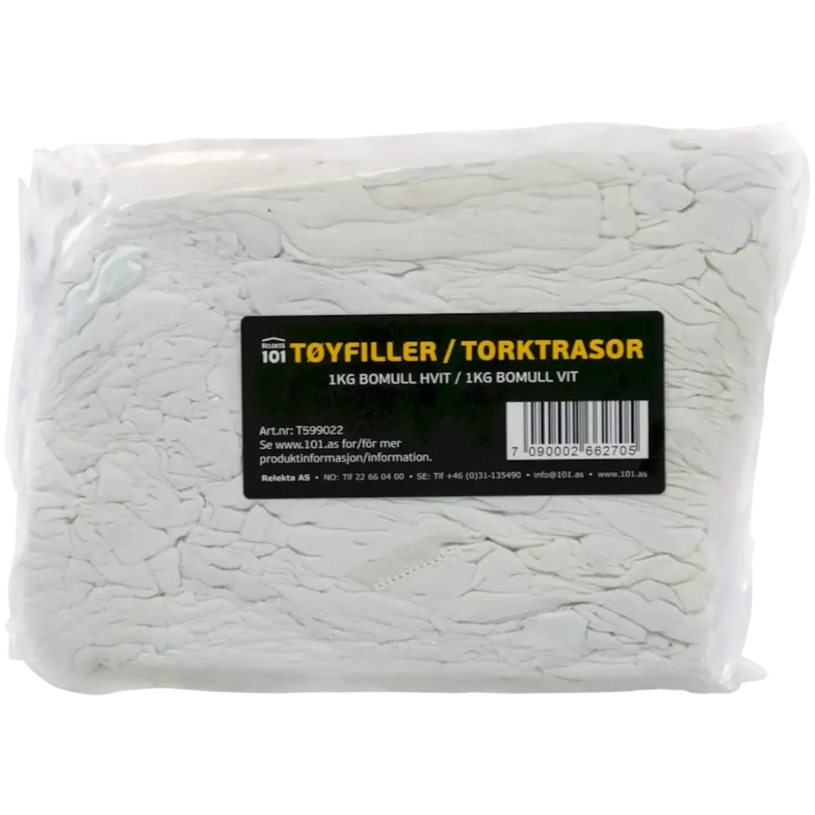 TEXTILTRASOR 101 TORKTRASOR PÅSE 1KG