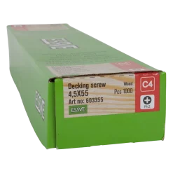 TRALLSKRUV BANDAD PH2 CORRSEAL 4,5X55 1000ST