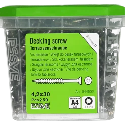 TRALLSKRUV CLASSIC ROSTFRI A4 SYRAFAST TX20 4,2X30 250ST