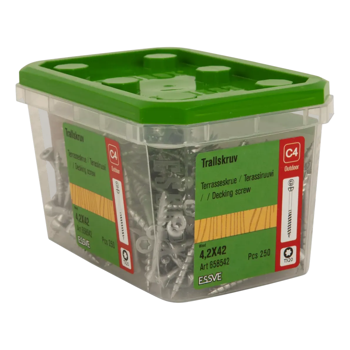 TRALLSKRUV CORRSEAL TX20 4,2X42 250ST
