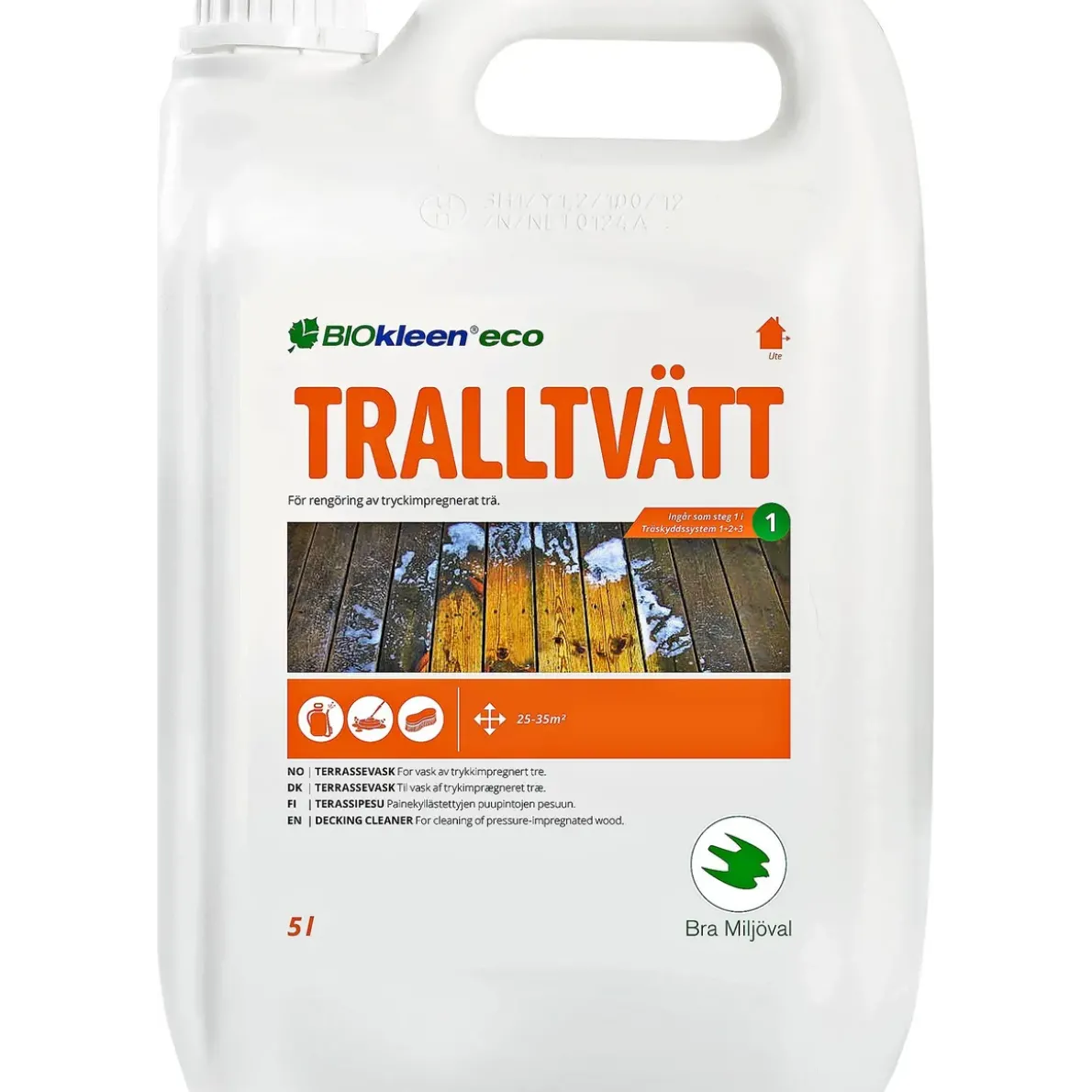 TRALLTVÄTT RENGÖRING ECO5L