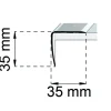 TRAPPKANTSLIST A41 RF 100CM 35X35MM