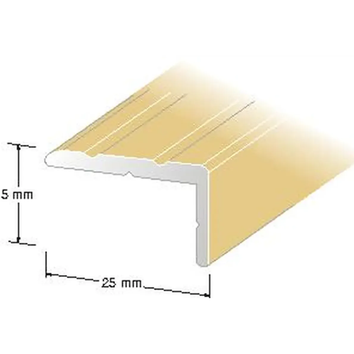 TRAPPNOS NR41 GULD 25X15MM 100CM