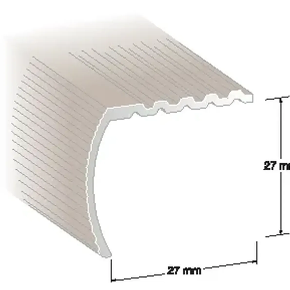 TRAPPNOS PLATINA 29X29MM 200CM