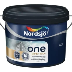 TRÄFASADFÄRG ONE SUPER TECH 337 BLACKUTOMHUS 1L