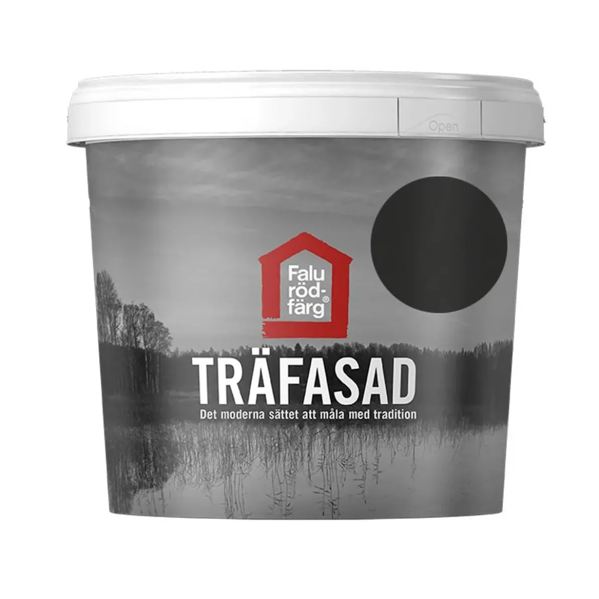 TRÄFASAD SVART 1L