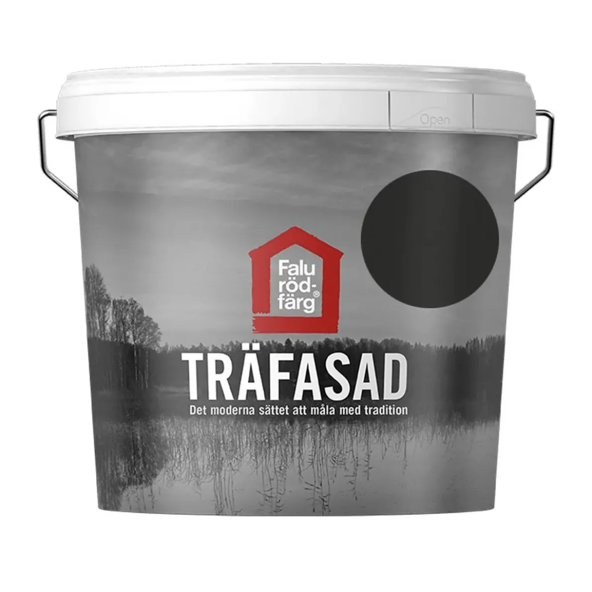TRÄFASAD SVART 10L