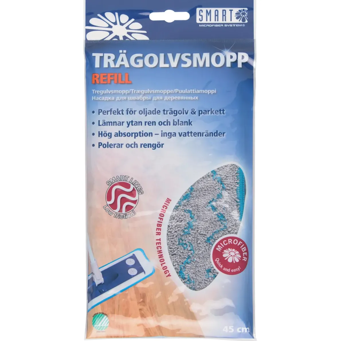 Trägolvsmopp refill