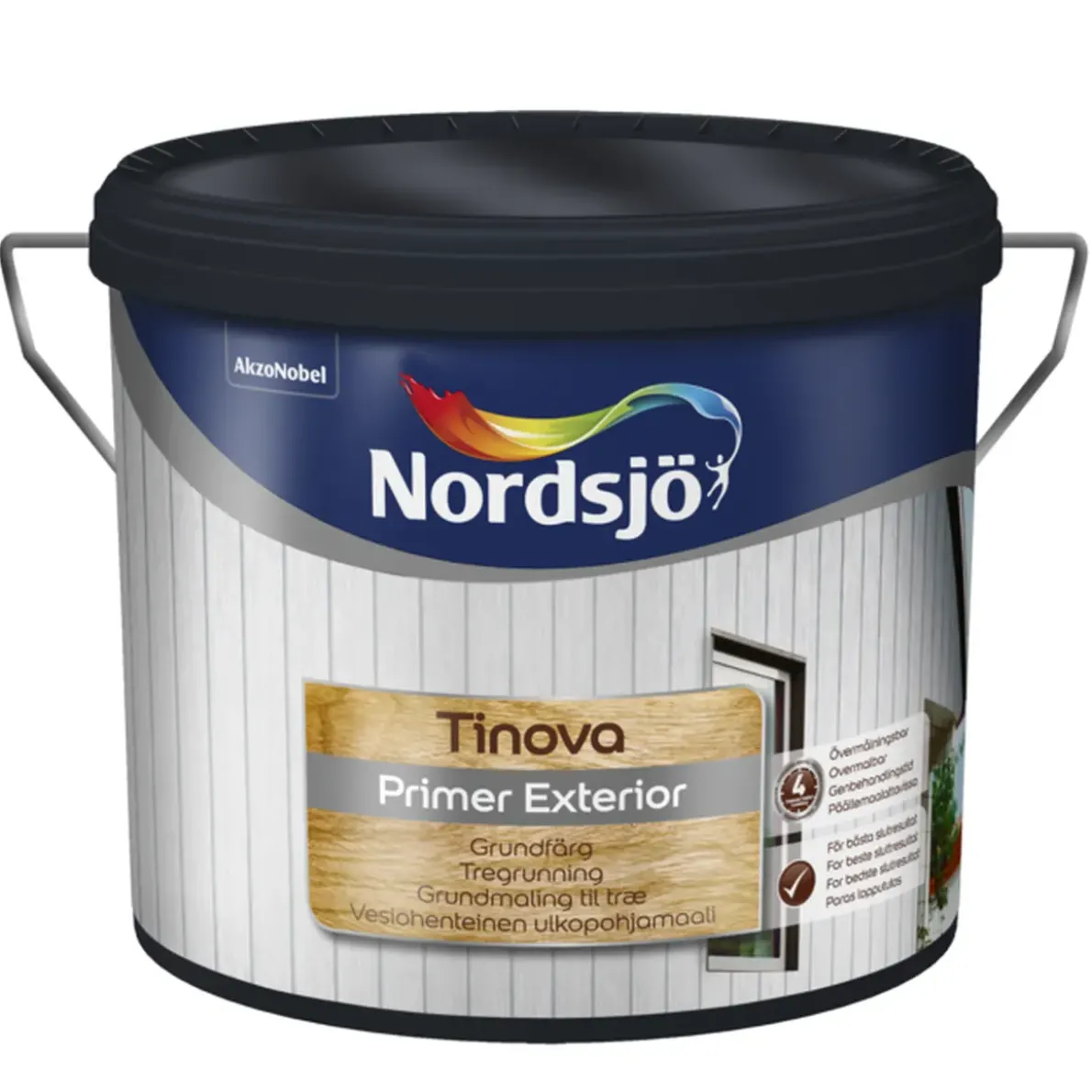 TRÄGRUNDFÄRG TINOVA PRIMER EXT VITUTOMHUS 10L