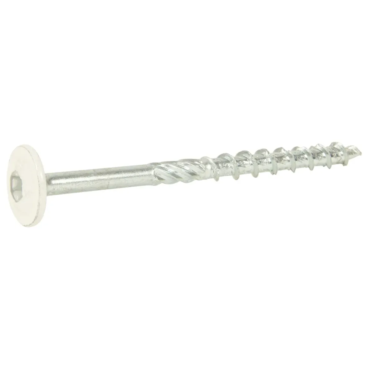 TRÄKONSTRUKTIONSSKRUV WAF FZB+ VIT RAL9010 6,0X80 100ST