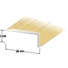 TRÖSKELLIST GULD 10X25MM 100CM