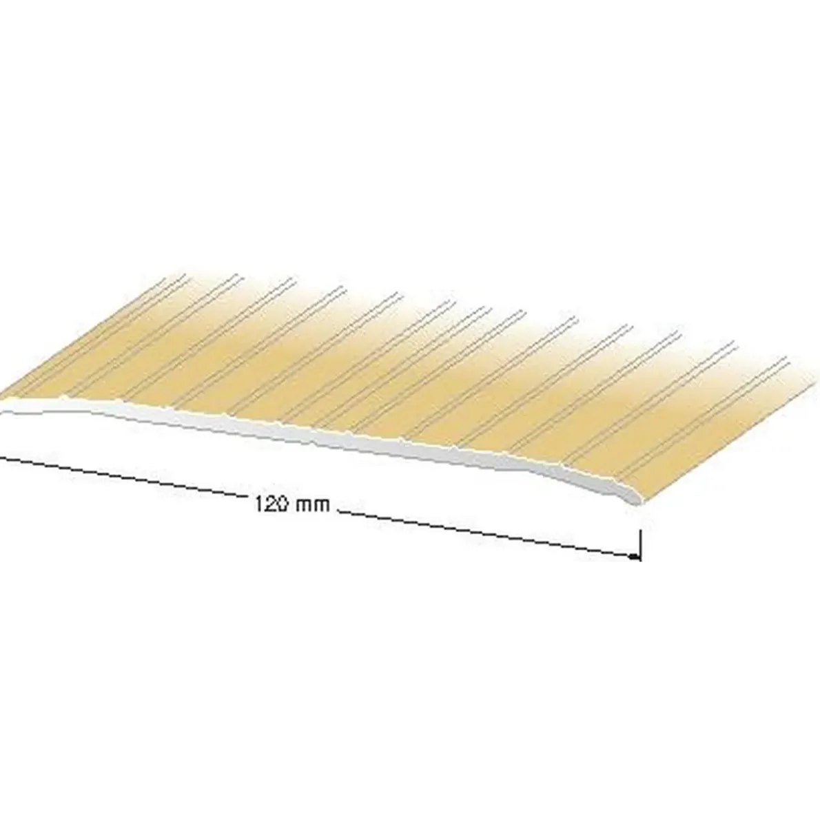TRÖSKEL NR110 GULD 120MM 200CM