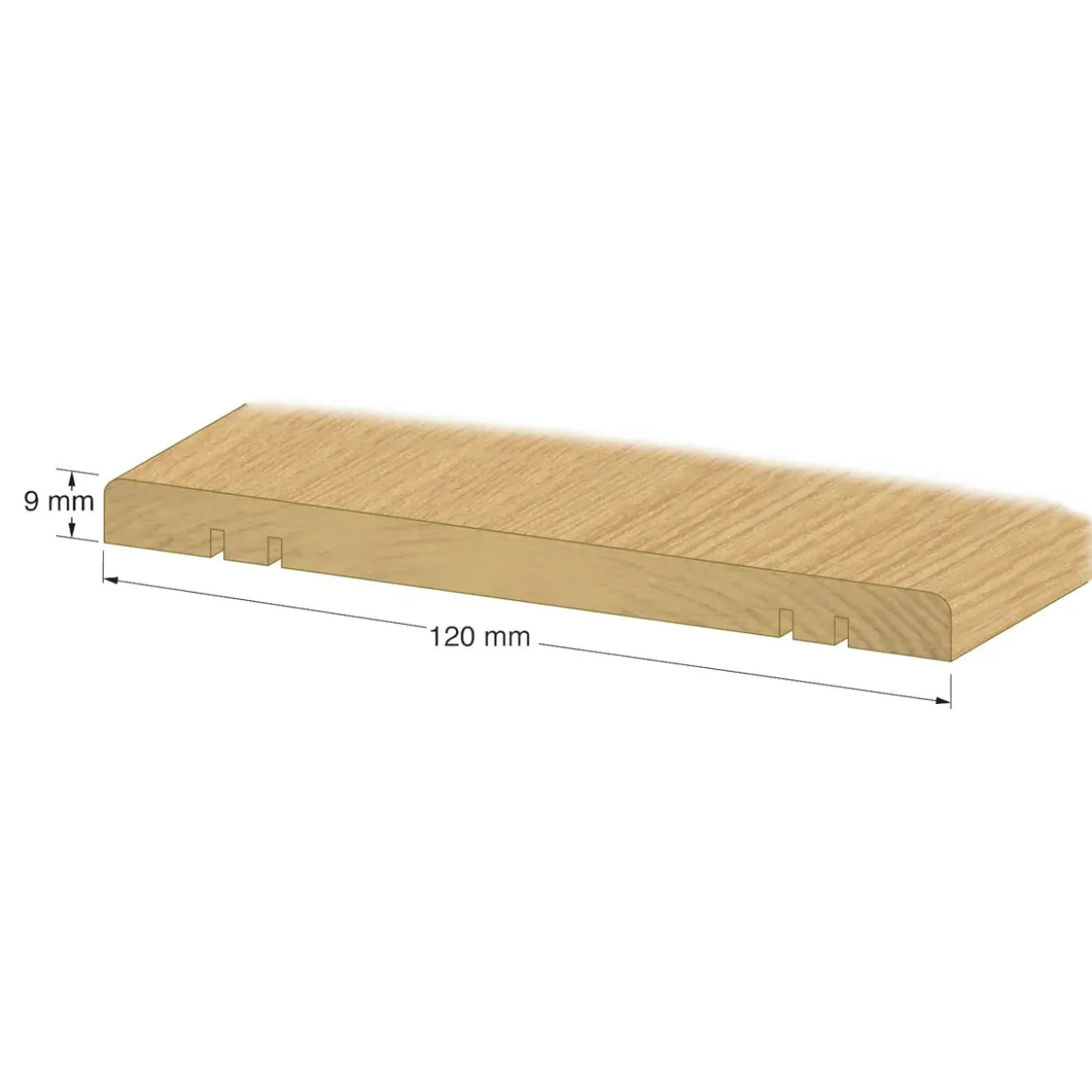 TRÖSKEL NR30 LACKAD EK 9X120MM 100CM