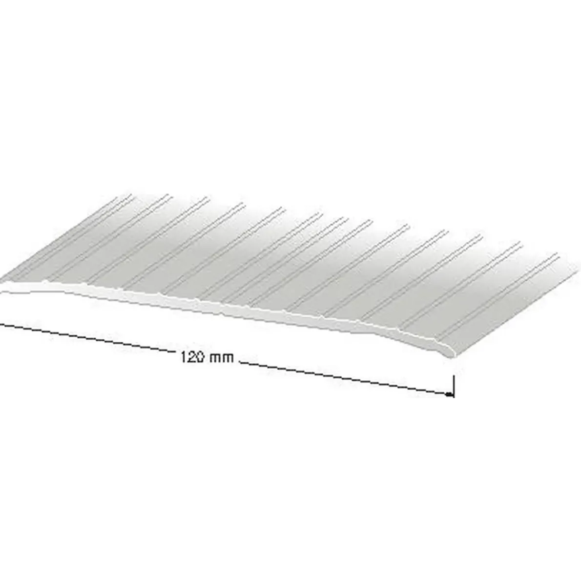 TRÖSKEL NR109 SILVER 120MM 200CM