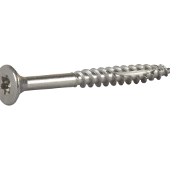 TRÄSKRUV ESSDRIVE FÖRSÄNKT HUVUD ROSTFRI A4 5,0X60 100ST