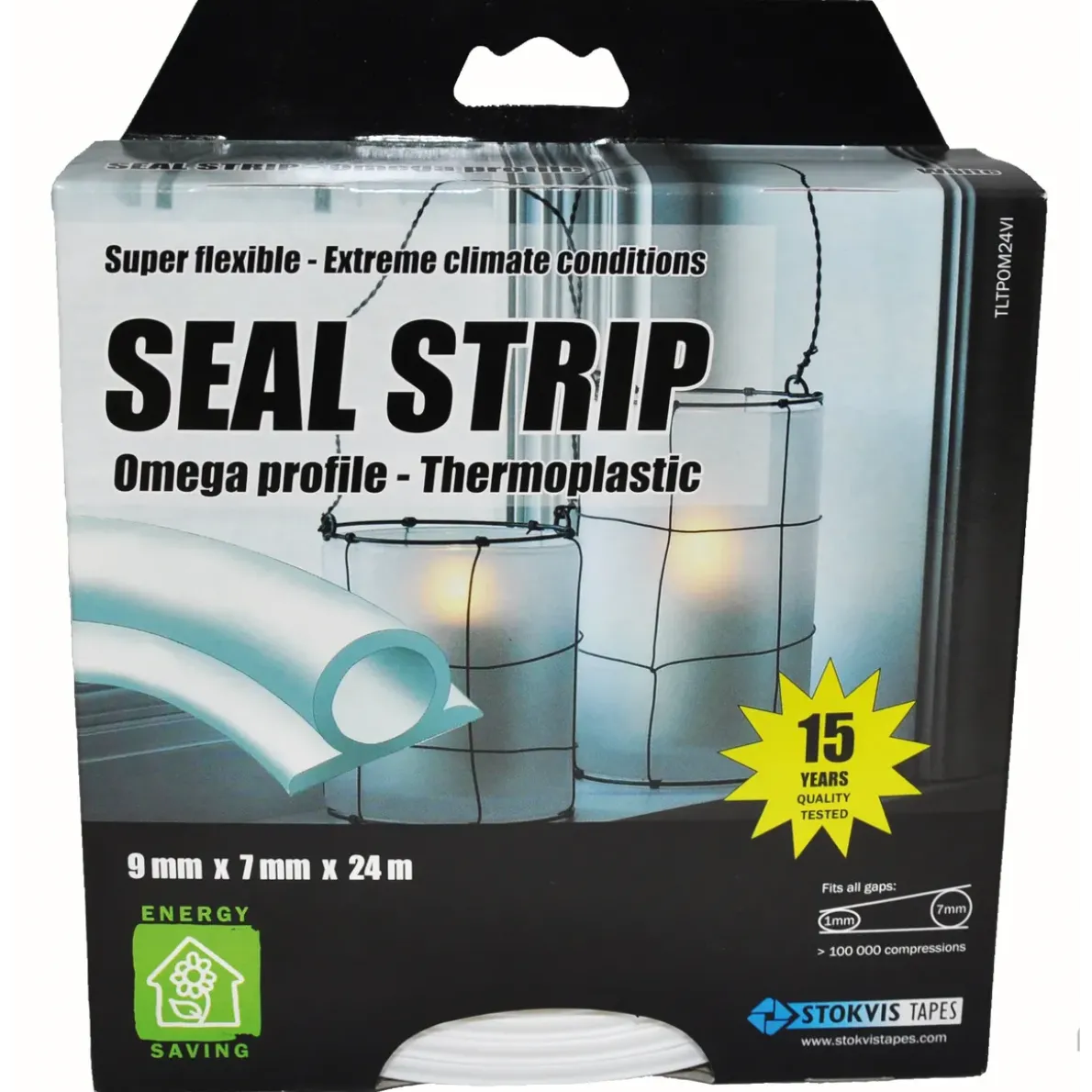 TÄTLIST OMEGA THERMOPLASTIC TRANSP 9MMX7MMX6M