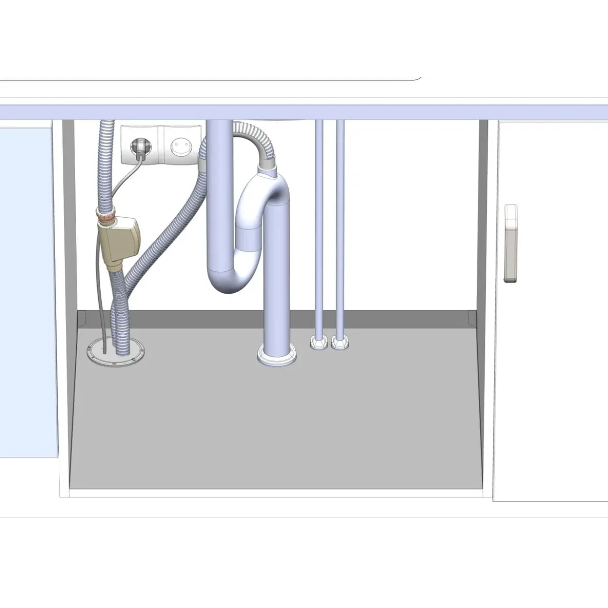 TÄTNINGSSATS RÖRGENOMFÖRINGAR TILL BLA BÄNKSKÅP