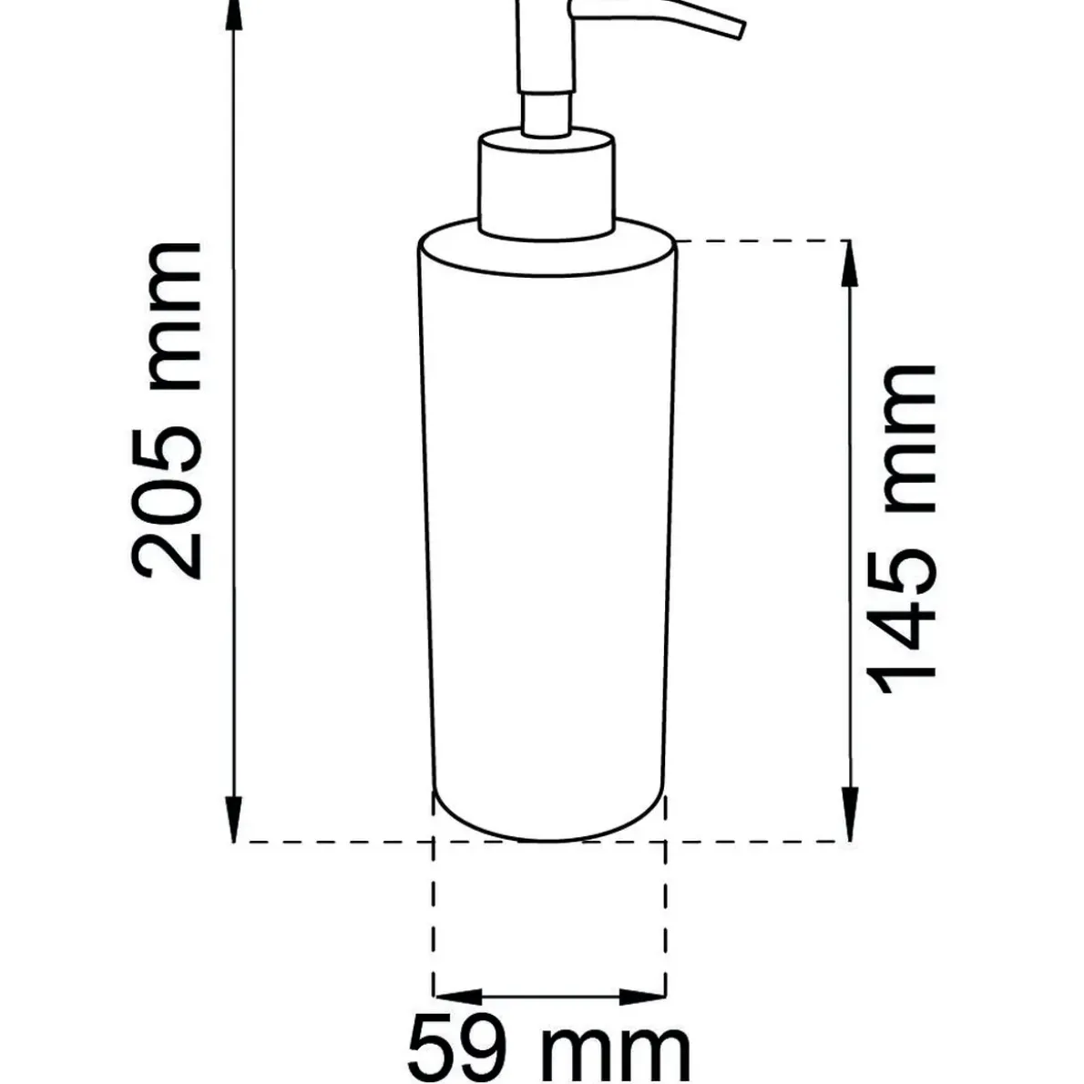 TVÅLPUMP BLOSSOM VIT D59X205MM Ø59X205MM
