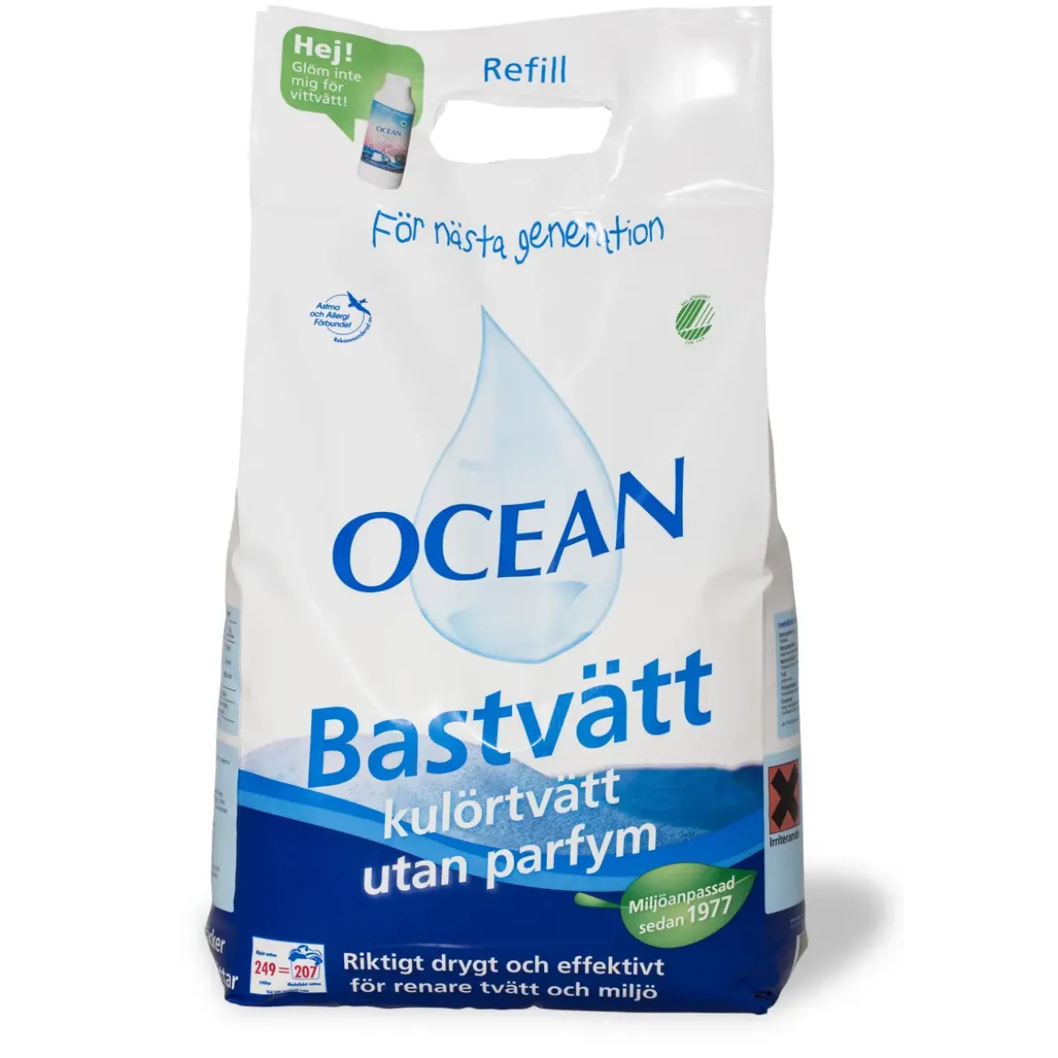 TVÄTTMEDEL SENSITIV REFILL OPARFYMERAD6,2KG