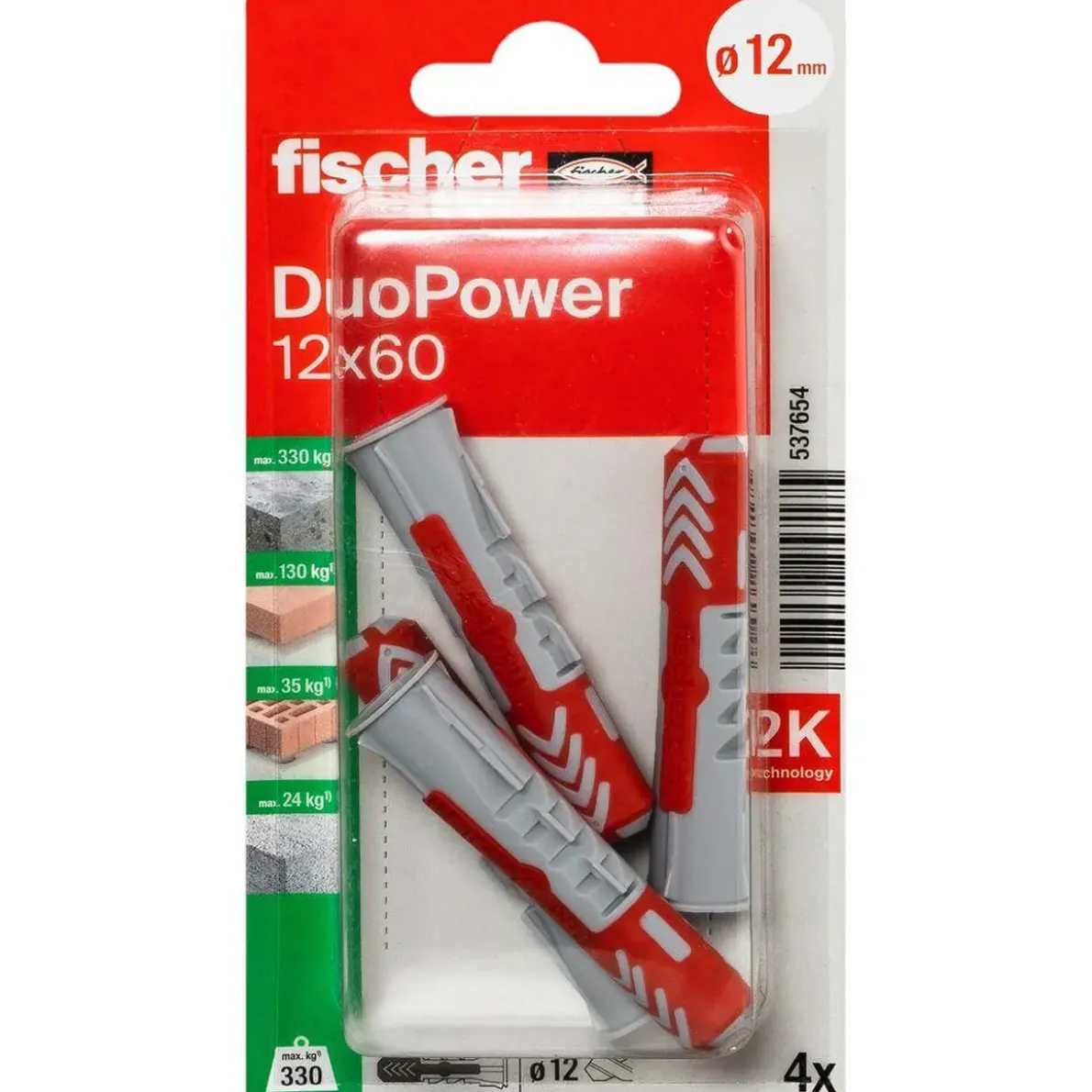UNIVERSAL PLUGG DUOPOWER K NV 12X60