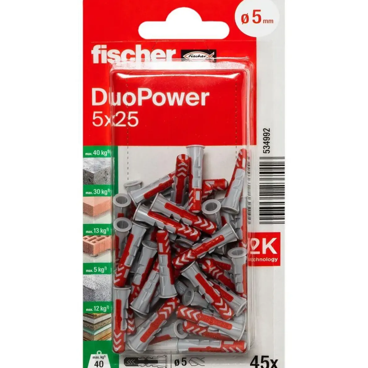 UNIVERSALPLUGG DUOPOWER K 5X25