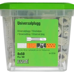 UNIVERSALPLUGG 8X50 100ST
